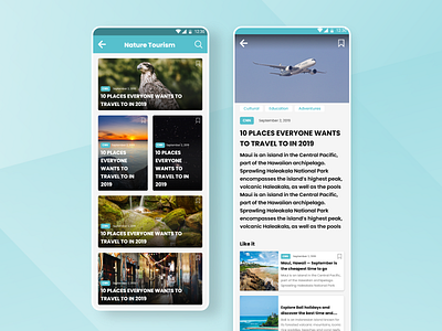 Travel News android app android app design app product ui design uidesign uiux ux design uxdesign vector