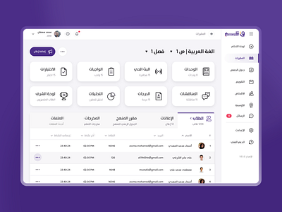 i-Qalam education system 2021 arabic dashboard design education icons product system ui ui design uidesign uiux ux design uxdesign