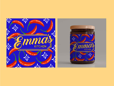 Emma's Kitchen design graphic design illustration logo package design typography