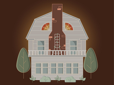 The Amityville House design graphic design il illustration vector