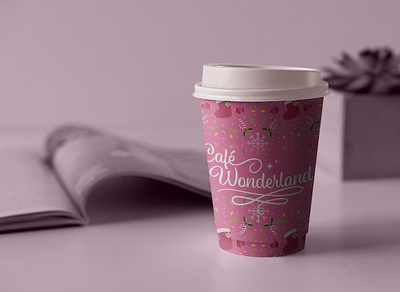 Café Wonderland branding design graphic design illustration logo typography vector