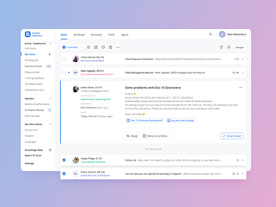 Inbox Messenger by Seven Metrics on Dribbble