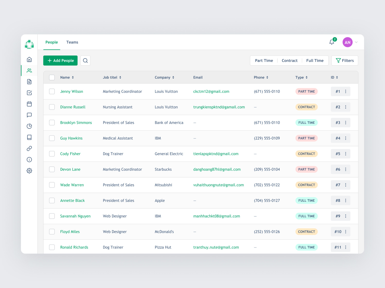 ATS + CRM software for Recruitment Agencies by Seven Metrics on Dribbble