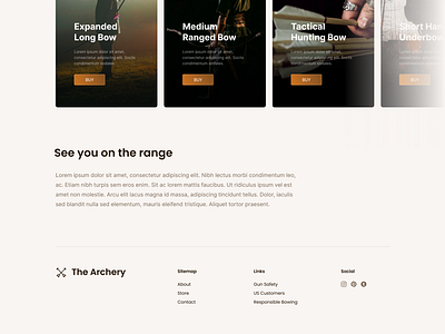 DesignCourse Archery Gallery & Footer