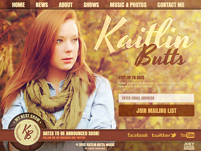 Kaitlin Butts Music country music web wordpress