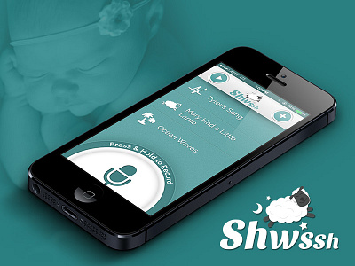 Shwssh iPhone App apps baby iphone logo shwssh sleep