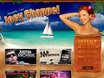 Joey Chappel V2 Portfolio Site design interactive media portfolio