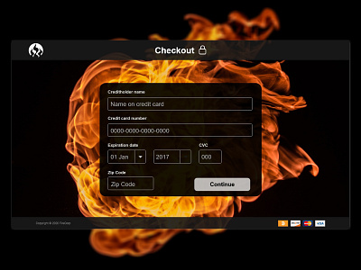 Credit Card Checkout 100 days of ui 100daychallenge dailyui dailyui 002 ui ux web web design