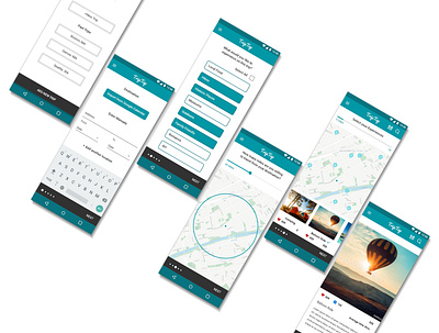 TripTop Travel App app design product design ui ux