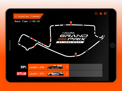 Location Tracker 100 days of ui 100daychallenge app design ipad racing ui ux