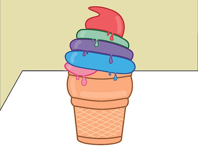 Scoop of COLOR . design graphic design ice cream illustration illustrator