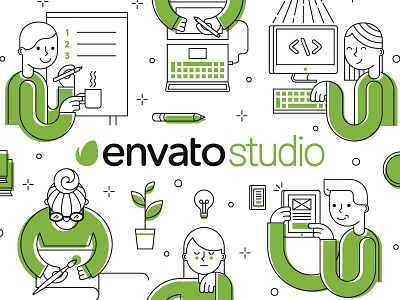 Envato Studio T-Shirt icons illustration