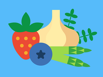 Healthy Foods illustration