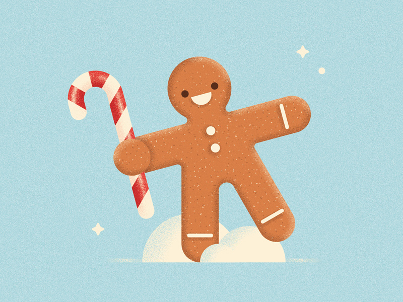 Gingerbread festive biscuit happy snow winter texture illustration gingerbread man holidays candy cane christmas gingerbread