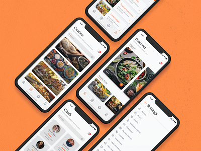 Bon Vivant Chef App app app design branding chef app design food food app graphic design ui ux web design