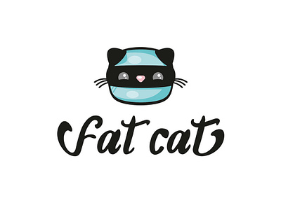 Fat cat logo design