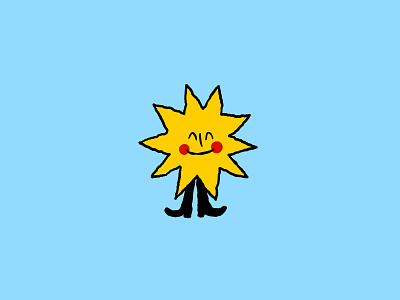 El sol al hombro (Podcast Logo v1) color drawing illustration illustration art illustrator procreate