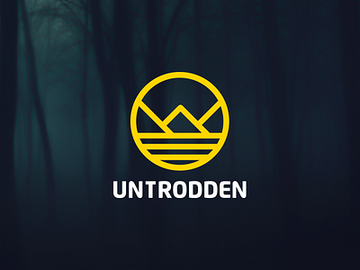 Untrodden brand branding design gold logo logotype san francisco startup symbol untrodden wild wild lands collective