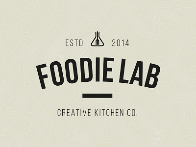 Foodie Lab (logo) brand branding creative kitchen dish food foodie foodie lab foodielab hipster lab logo symbol