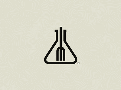 Foodie Lab (isotipo) brand branding creative kitchen dish food foodie foodie lab foodielab hipster lab logo symbol