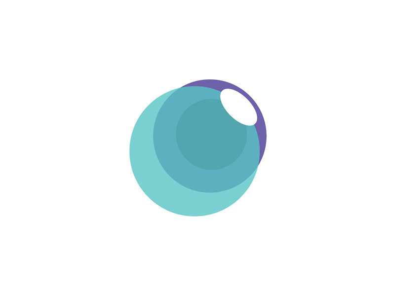 Smart vision eye optician smart vision óptica purple acqua symbol branding brand logo