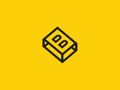 Bronte black block brand branding construction logo mark yellow