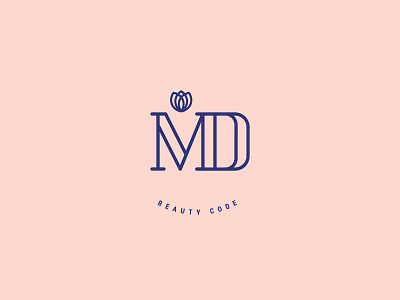 Md Beauty Code beauty blue brand clothes d fashion logo m moda pink
