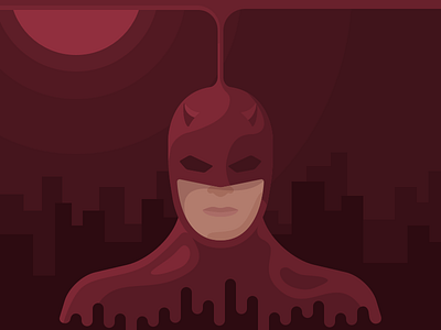 Daredevil blood daredevil flat hiko illustration marvel matt murdock netflix superhero