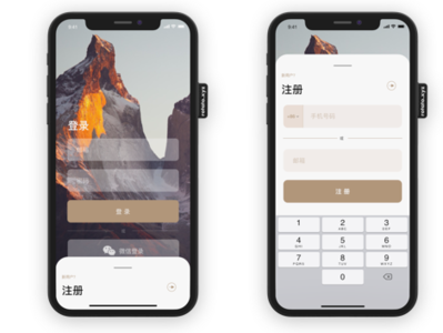 登录 注册练习作业 ui