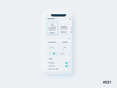 Home Monitoring Dashboard - Daily UI 021