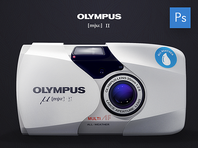 Realistic Icon camera icon olympus ps realistic μ2
