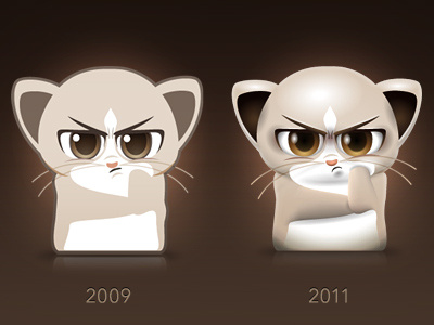 Lemur-ish (frustrated) cartoon character illustration