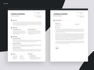 Clean Resume 1 page resume 2 page resume a4 blue clean clean resume creative cv cv template design minimalist minimalist resume resume resume template resume template word template word