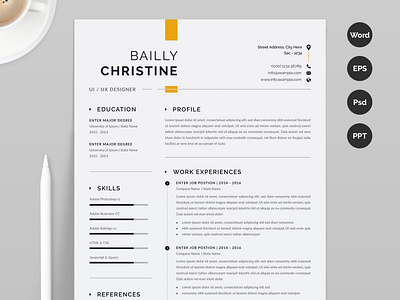 Minimal Resume / CV Template