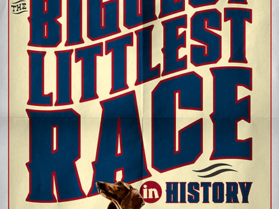 Wiener National Biggest Littlest Race carnival poster typography wiener nationals