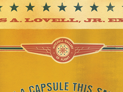 Mitchell Gallery of Flight logo mitchell gallery of flight museum poster typography