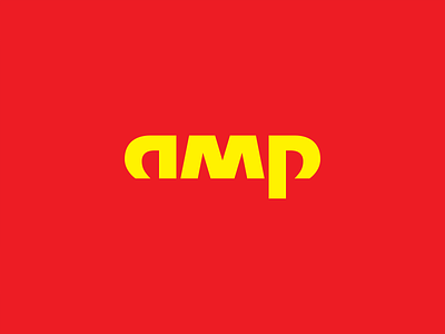 AMP branding design typedesign typography
