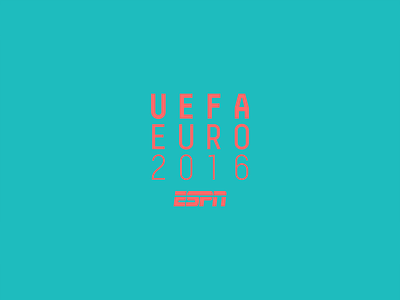 ESPN UEFA EURO branding design logo typography