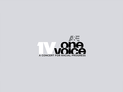 A+E 1V One Voice branding design logo typography