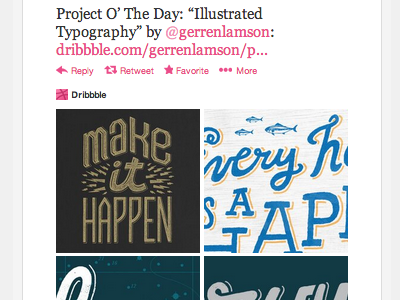 Project Gallery Card on Twitter dribbble project twitter