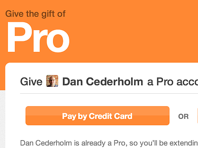 Give the Gift of Pro account dribbble gift gifting pro