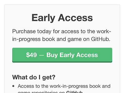 Early Access Placeholder browser buy game work in progress