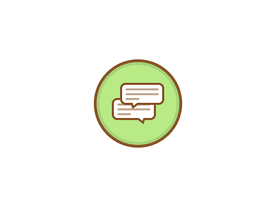 Chat Bubbles chat icon learning sketch