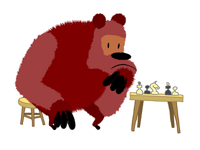 Bear move affinity designer illustration ipad