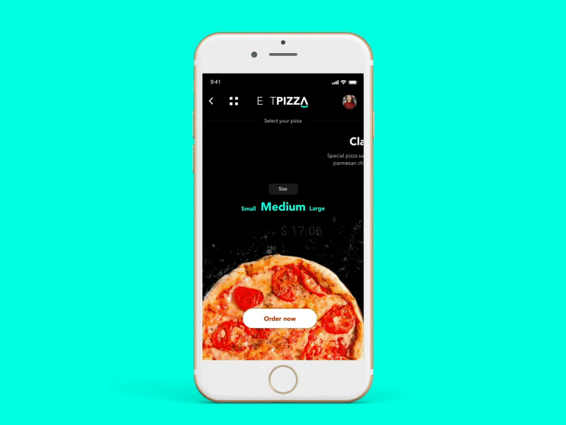 Et Pizza interaction design ui and ux