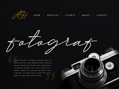 Photography Services Website