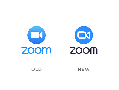 zoom redesign logo brand branding logo meeting redesign logo teleconference video call wfh work from home zoom
