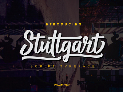 Stuttgart Script Typeface branding calligraphy font font lettering logo script font stuttgart type typeface