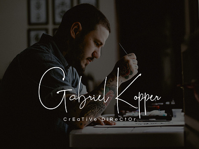 Signature Font (Gabriel Kopper) branding company elegant gabriel handwriting font kopper logo logotype minimal signature signature font signature logo simple
