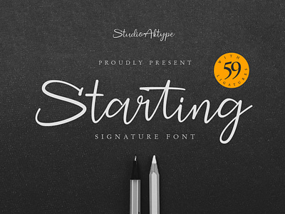 Starting Signature Font